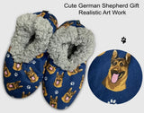 GERMAN SHEPHERD Dog Ladies Non-Slip Slippers COMFIES BRAND By E&S Pets - Novelty Socks And Slippers