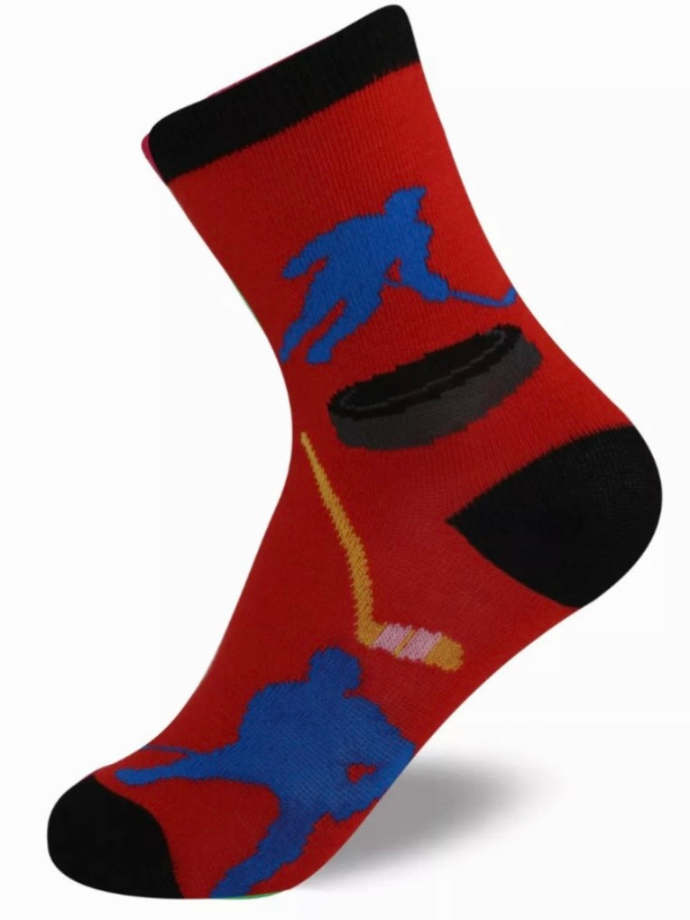 FOOZYS Brand Kids HOCKEY Socks Ages 5-10 - Novelty Socks And Slippers