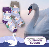 FOOZYS Brand Ladies SWANS 2 Pair Of Socks - Novelty Socks And Slippers