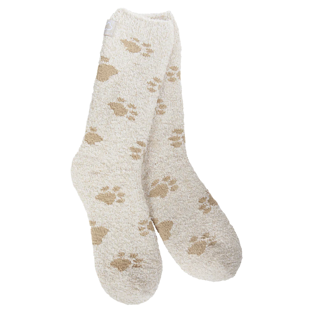 PAW PRINTS Ladies Soft Cozy Socks WORLD’S SOFTEST SOCKS Brand - Novelty Socks And Slippers
