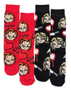 CHUCKY The Movie Men’s VALENTINES DAY 2 Pair Of Socks With Tiffany & Bleeding Hearts - Novelty Socks And Slippers