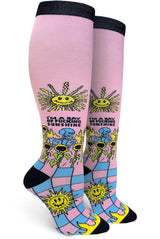 IāM A RAY OF FUCKING SUNSHINE 15-20 mmHg Compression Socks GROOVY THINGS Brand