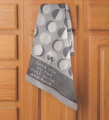 PRIMITIVES BY KATHY FULL MOON Kitchen Tea Towel ‘LOVE YOU TO THE FULL MOON & BACK’ - Novelty Socks And Slippers