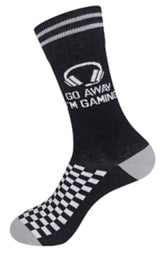 FUNATIC Brand Unisex ‘GO AWAY I’M GAMING’ Socks With HEADPHONES - Novelty Socks for Less