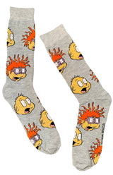 RUGRATS Men’s Socks CHUCKIE & TOMMY PICKLES (CHOOSE COLOR) - Novelty Socks And Slippers