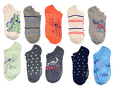 DISNEY LILO & STITCH Ladies 10 Pair Of Low Show Socks ‘NO BAD DAYS’ - Novelty Socks And Slippers