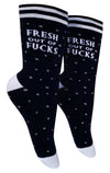 GROOVY THINGS CO Brand Ladies FRESH OUT OF FUCKS Socks - Novelty Socks And Slippers