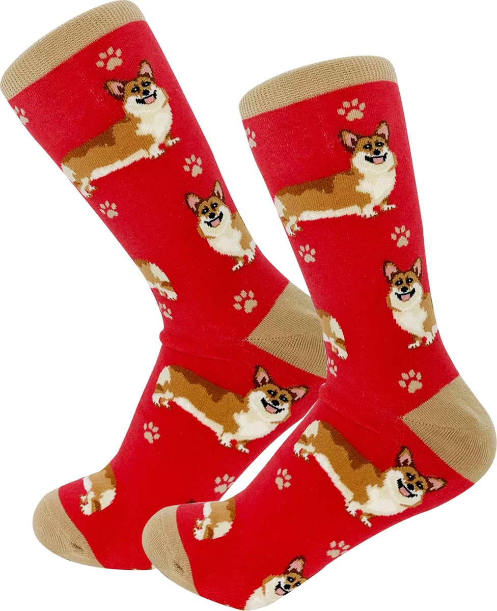 WELSH CORGI Dog Adult Unisex Socks By E&S Pets Choose Style