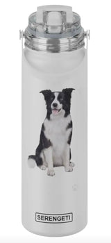 Dog & Cat Stainless Steel 24 Oz. Water Bottle By E&S Pets (Choose Breed) - Novelty Socks And Slippers