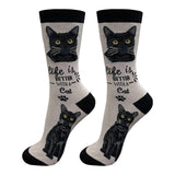BLACK CAT Adult Unisex Socks By E&S Pets Choose Style