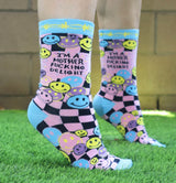 GROOVY THINGS Brand Ladies ‘I’M A MOTHER FUCKING DELIGHT’ Socks - Novelty Socks And Slippers