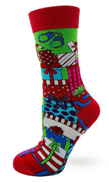 FABDAZ Brand Ladies Sex Toys CHRISTMAS Socks ‘SANTA, BIG GIRLS LIKE TOYS TOO…’ - Novelty Socks And Slippers
