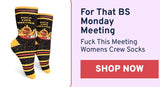GROOVY THINGS Co. Brand FUCK THIS MEETING 40 Oz. Stainless Steel Tumbler - Novelty Socks And Slippers