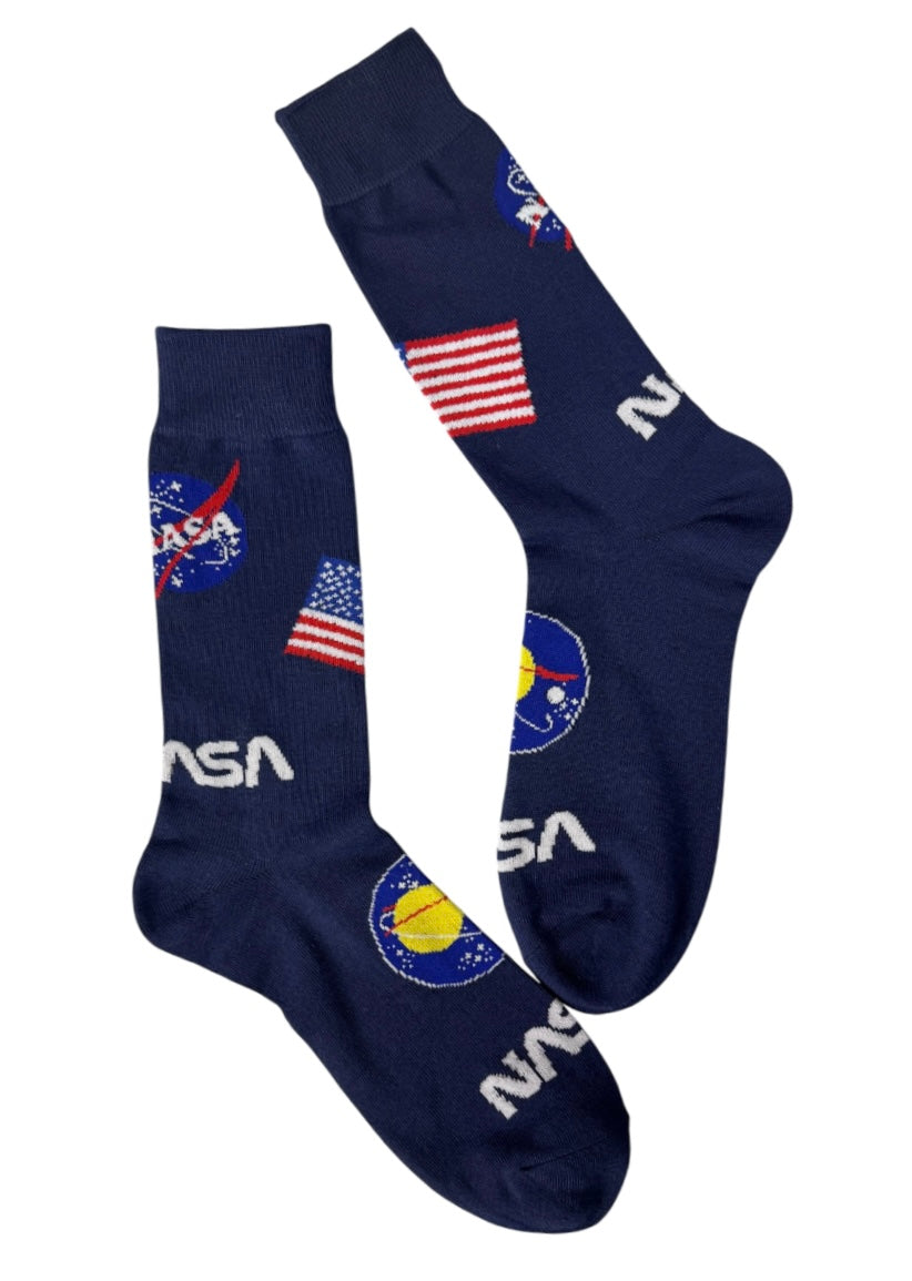 NASA Men’s Socks Meatball & Worm Logo’s - Novelty Socks And Slippers