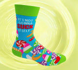 IT’S NOT GONNA SUCK ITSELF Men’s Lollipops & Ice Pops Socks Fabdaz Brand