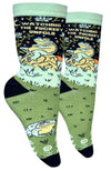 GROOVY THINGS CO Brand Ladies WATCHING THE FUCKERY UNFOLD Socks - Novelty Socks And Slippers