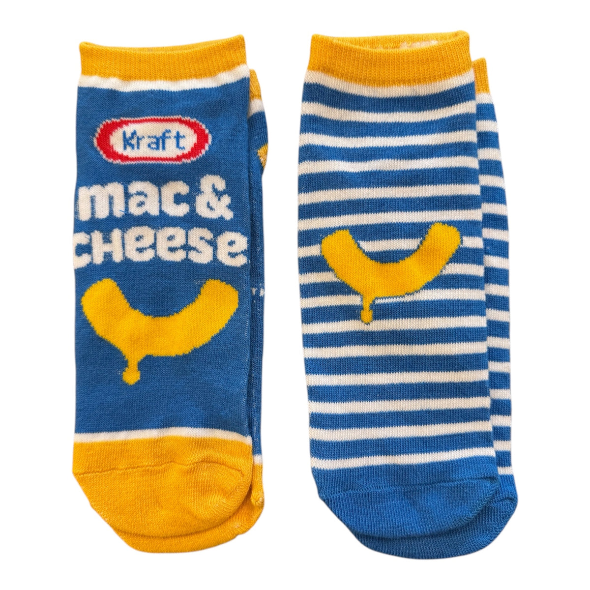 KRAFT MAC N CHEESE Ladies 2 Pair Of Ankle Socks - Novelty Socks And Slippers