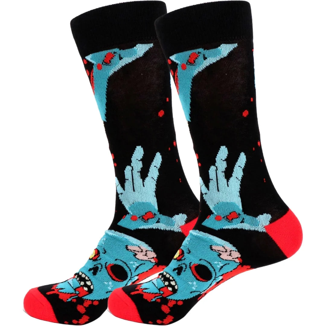 Halloween Men's Crew Socks Parquet Brand (CHOOSE FROM 15+ STYLES)