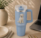 Dog & Cat Stainless Steel Ultimate 40 Oz. Tumbler Hot & Cold Travel Mug By E&S Pets (Choose Breed)