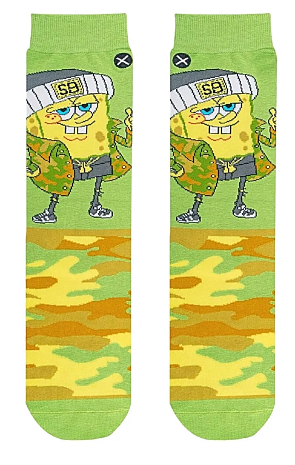 SPONGEBOB SQUAREPANTS Men’s Socks ‘SPONGEBOB CAMOPANTS' ODD SOX Brand - Novelty Socks for Less