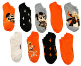 DISNEY Ladies HALLOWEEN 9 Pair Of Low Show Socks MICKEY, MINNIE, GOOFY & DONALD DUCK - Novelty Socks And Slippers