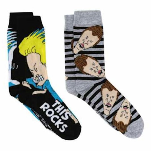 BEAVIS & BUTT-HEAD Men’s 2 Pair Of Socks ‘This Rocks’