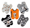 PEANUTS LADIES 5 PAIR OF SNOOPY HALLOWEEN NO SHOW SOCKS ‘SPOOKTACULAR’ - Novelty Socks And Slippers