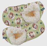 COMFIES BRAND Ladies SHIH TZU (FAWN, TAN) Non-Skid Slippers - Novelty Socks for Less