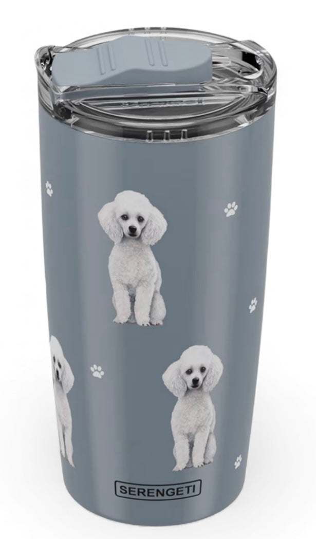 Dog & Cat Stainless Steel Ultimate 20 Oz. Hot & Cold Travel Mug Tumbler By E&S Pets (Choose From 40+ BREEDS) - Novelty Socks And Slippers