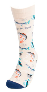 PARQUET Brand Men’s FISHING Socks ‘KEEPING IT REEL’ - Novelty Socks And Slippers