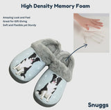 SNUGGS Memory Foam BORDER COLLIE Dog Non Slip Slippers By E&S Pets (Choose Size) - Novelty Socks And Slippers