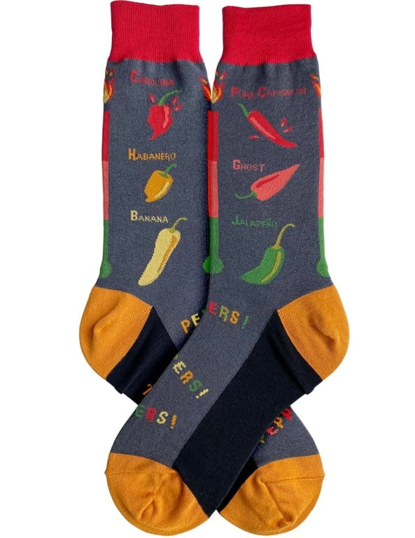 HOTTEST PEPPERS Men’s Socks FOOT TRAFFIC Brand
