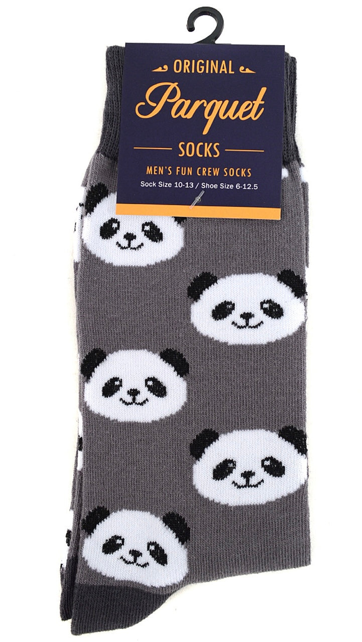 Parquet Brand Men’s PANDA BEARS Socks - Novelty Socks And Slippers