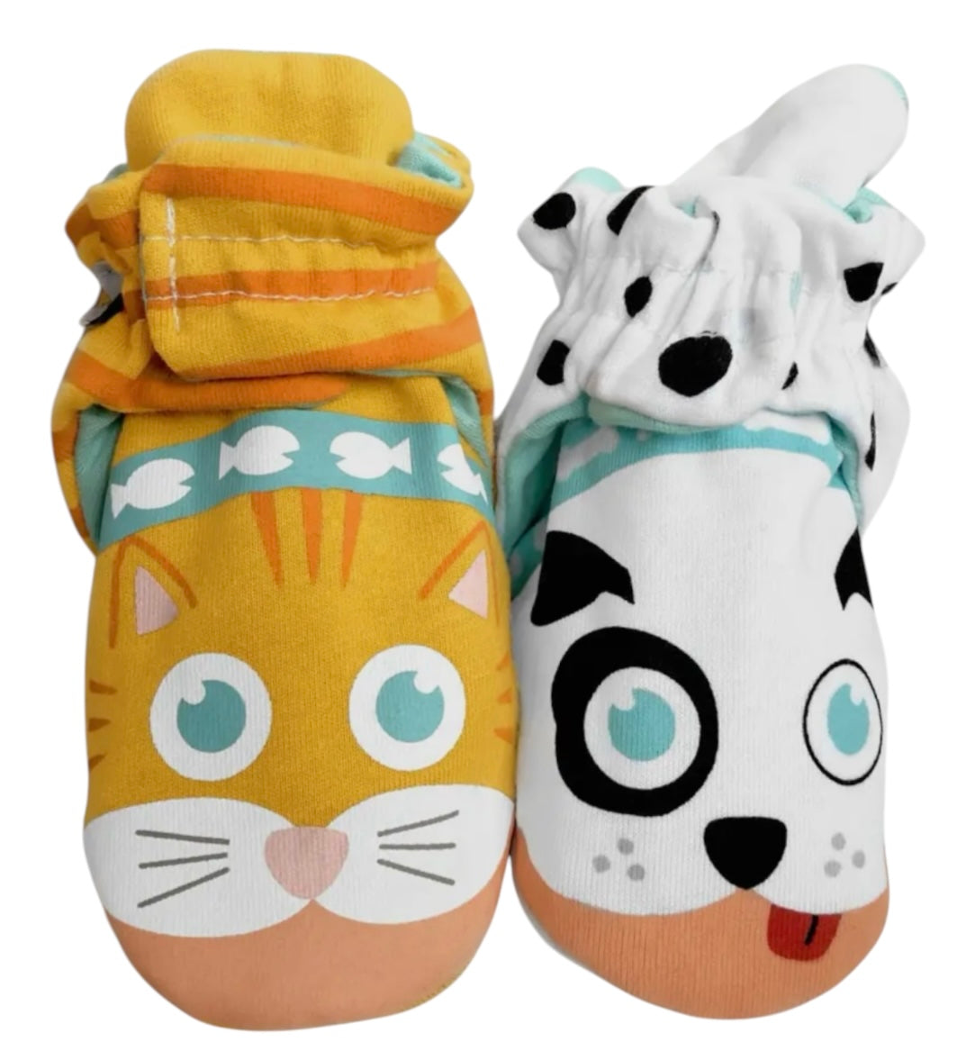 PALS SOCKS Brand Unisex CAT & DOG BABY NON-SLIP BOOTIES (CHOOSE SIZE) - Novelty Socks And Slippers