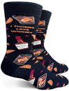 I FUCKING LOVE WHISKEY Men’s Socks GROOVY THINGS Brand - Novelty Socks And Slippers