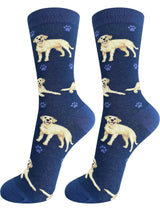 YELLOW LABRADOR Dog Adult Unisex Socks By E&S Pets Choose Style
