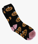 GIANT PUMPKINS Ladies Soft Cozy Halloween Socks WORLD’S SOFTEST SOCKS Brand - Novelty Socks And Slippers