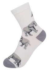 FUNATIC Brand Unisex Kids ELEPHANT Socks Elephants All Over Kids Age 7-10 - Novelty Socks And Slippers
