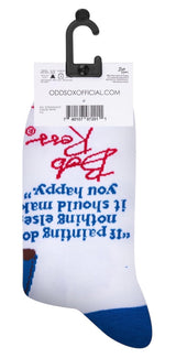 BOB ROSS Unisex Socks IF PAINTING DOES NOTHING ELSE, IT SHOULD MAKE YOU HAPPY’ COOL SOCKS Branx - Novelty Socks And Slippers