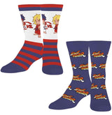 STREET FIGHTER UNISEX 2 PAIR OF SOCKS ODD SOX BRAND