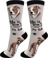 PIT BULL Dog Adult Unisex Socks By E&S Pets Choose Style
