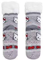 SANRIO HELLO KITTY Ladies Sherpa Lined Gripper Bottom Slipper Socks - Novelty Socks for Less
