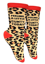 GROOVY THINGS Co. Brand Ladies FEELING A LITTLE CUNTY TODAY Socks - Novelty Socks And Slippers