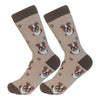 BULLDOG Adult Unisex Socks By E&S Pets Choose Style