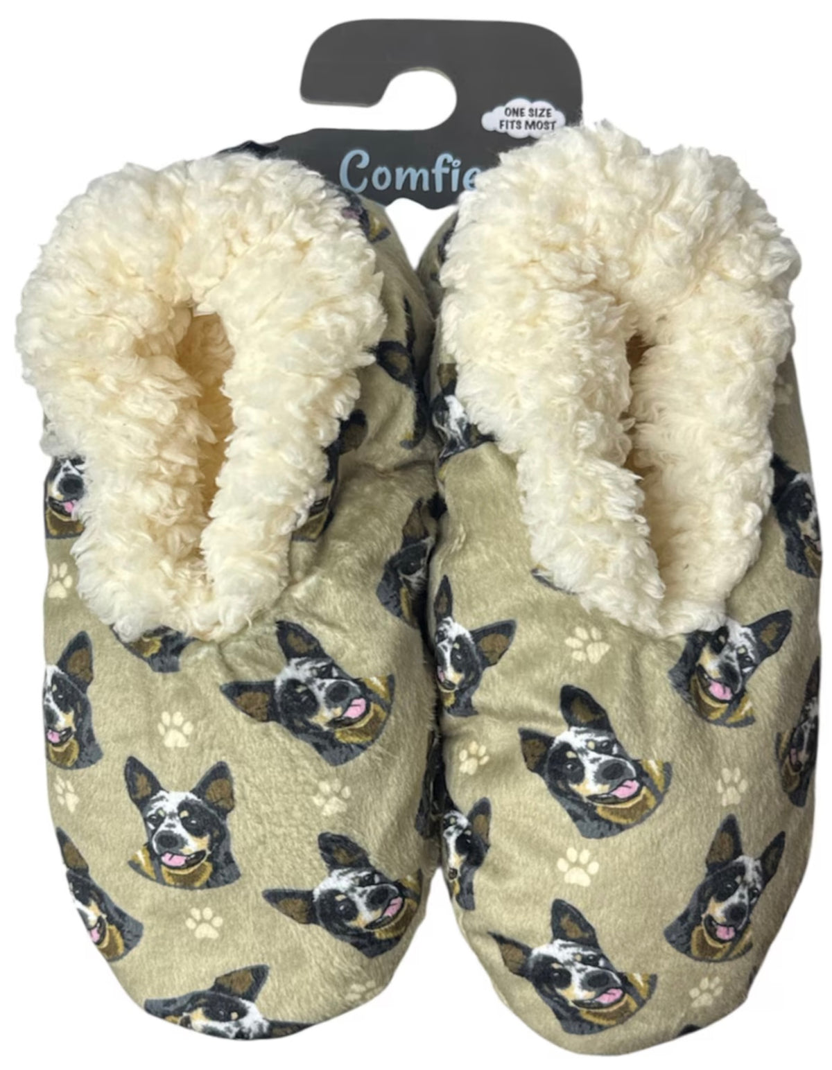 AUSTRALIAN CATTLE Dog Ladies Non-Slip Slippers COMFIES BRAND By E&S Pets - Novelty Socks And Slippers