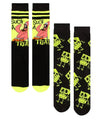 SPONGEBOB SQUAREPANTS Men’s 2 Pair Of HALLOWEEN Socks Patrick ‘SUCH A TREAT’ - Novelty Socks And Slippers