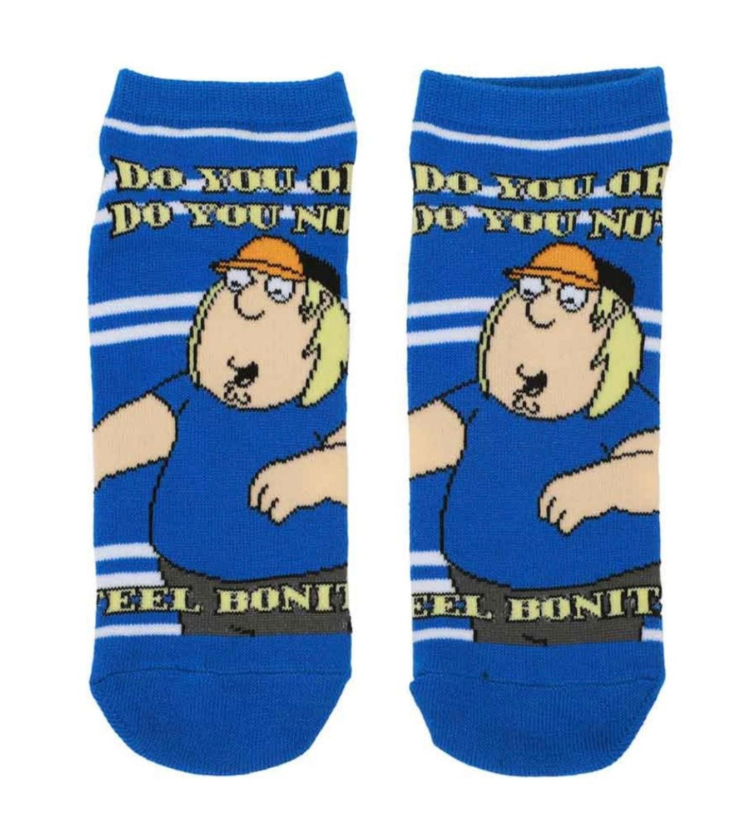 FAMILY GUY TV Show Ladies 5 Pair Of Ankle Socks ‘FRIGGIN’ SWEET’ BIOWORLD Brand - Novelty Socks And Slippers
