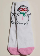 CUTE CHRISTMAS GNOMES Ladies 4 Pair Of Fuzzy Socks Gift Set - Novelty Socks And Slippers