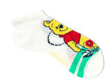 DISNEY WINNIE THE POOH Ladies 3 Pair Of No Show Socks EYEORE With Flowers