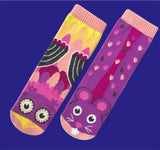 OWL & MOUSE Unisex Toddler-Kids Mismatched Gripper Bottom Socks PALS SOCKS Brand - Novelty Socks And Slippers